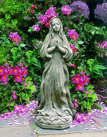 Madonna Of The Roses Cast Stone