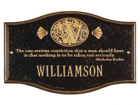 Butler Monogram Antique Copper