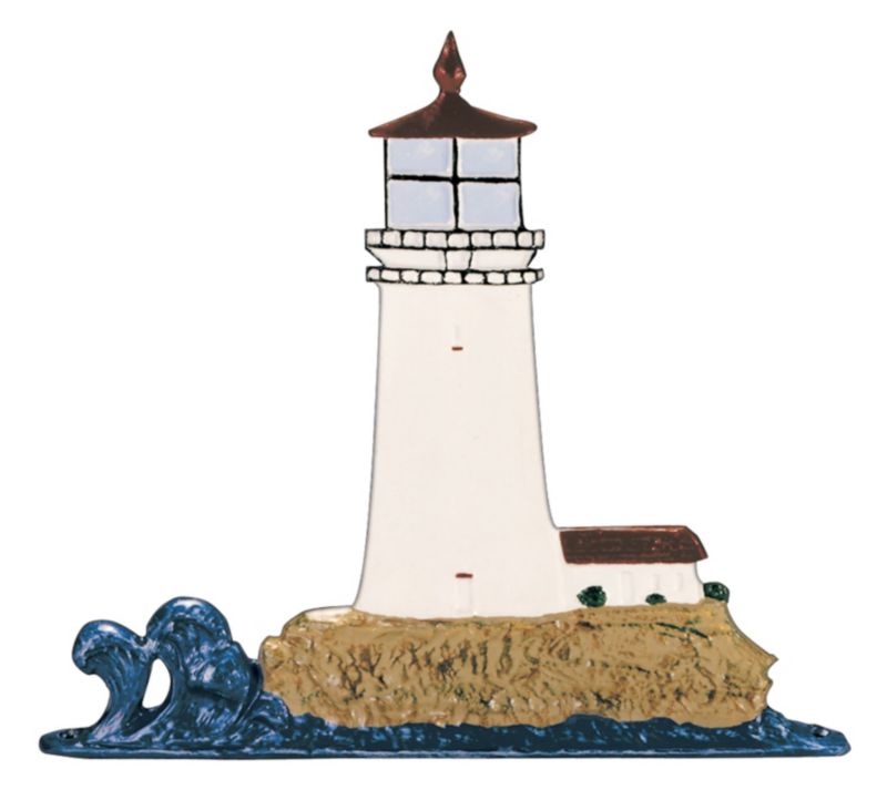 Mailbox Sign w Lighthouse