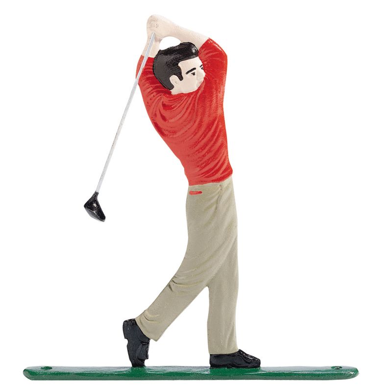 Mailbox Sign w Golfer