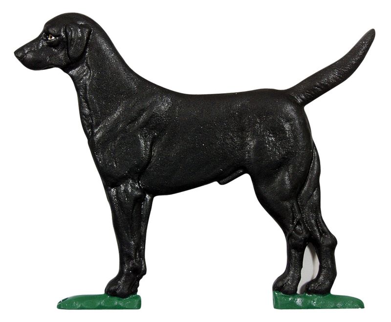 Mailbox Sign w Black Lab