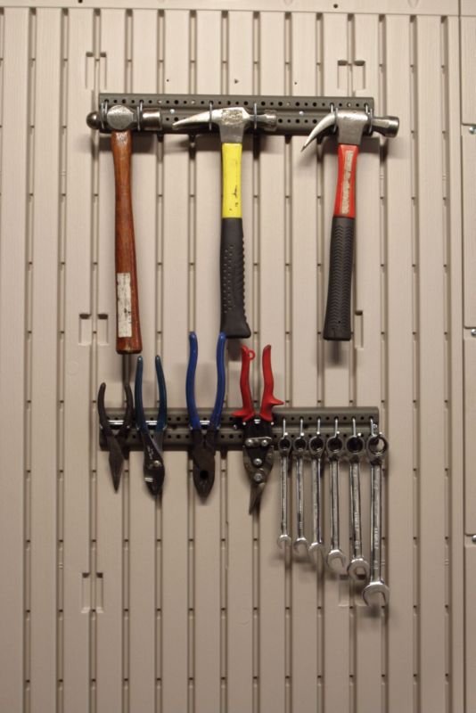 16in Accessory Peg Strips With 10 Tool Hooks
