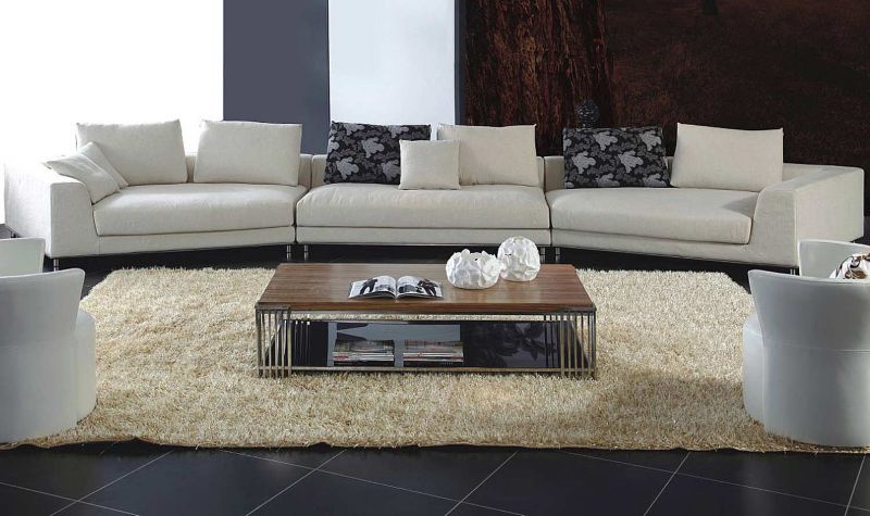 White Large Size Fabric Sofa
