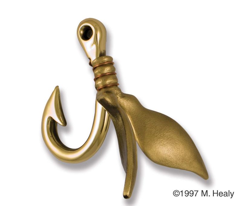 Brass Trout Fly Door Knocker