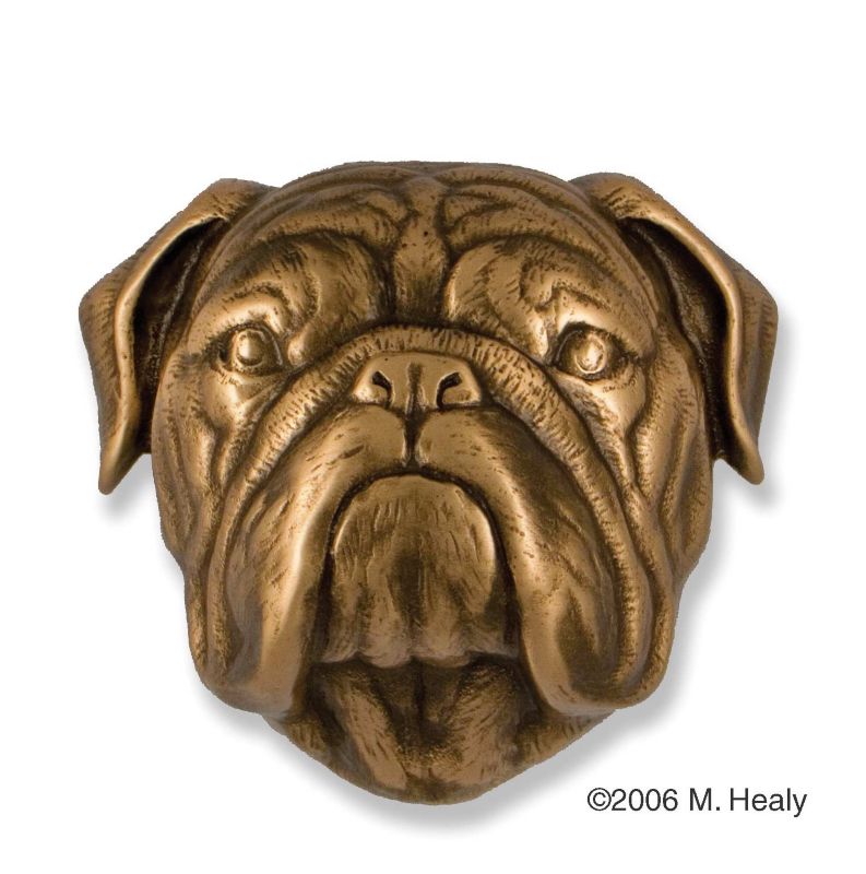 Bulldog Dog Head Door Knocker