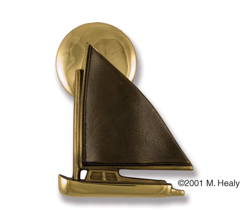 Brass Catboat Door Knocker