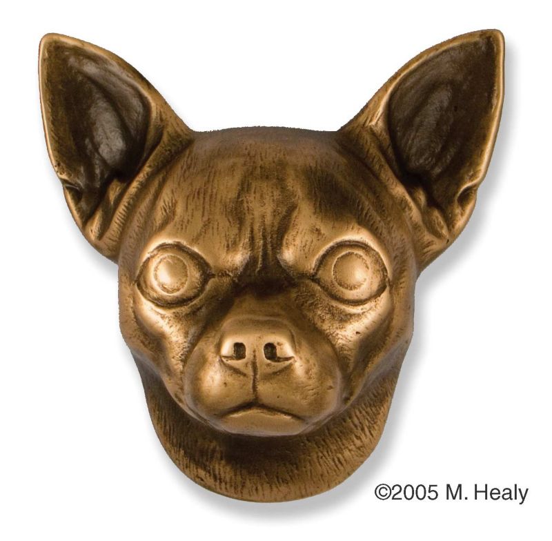 Chihuahua Dog Head Door Knocker