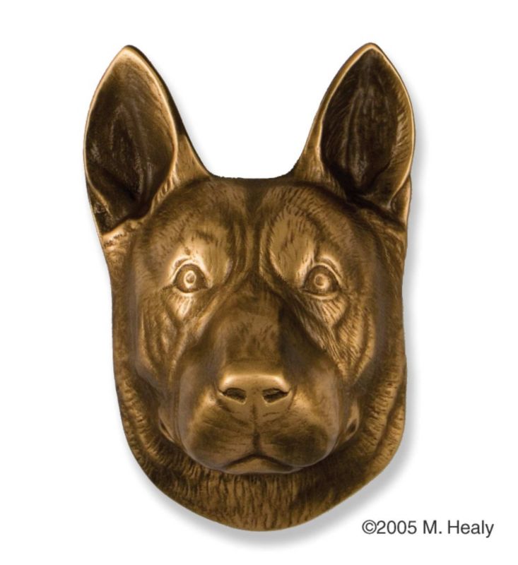German Shepherd Dog Head Door Knocker