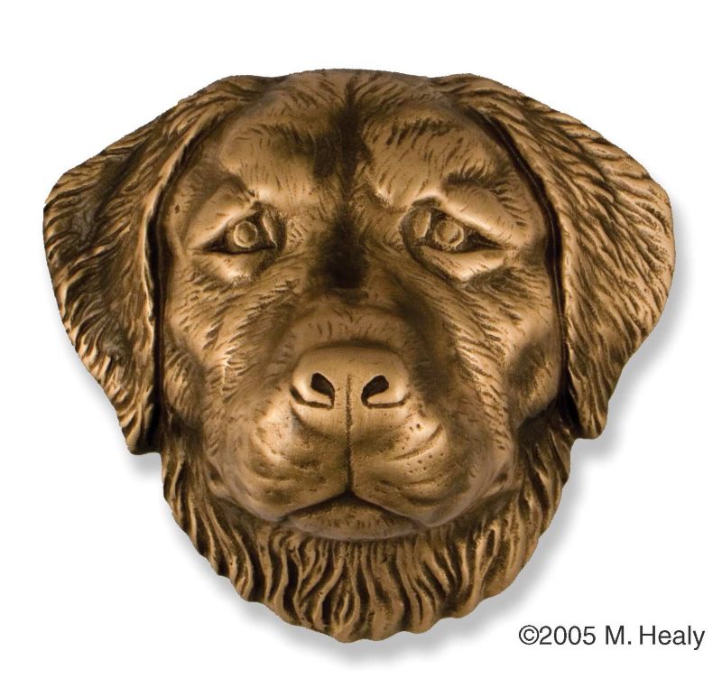 Golden Retriever Dog Head Door Knocker