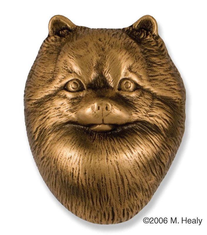 Pomeranian Dog Head Door Knocker