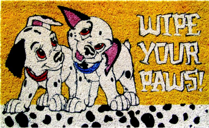 Wipe Your Paws Disney Dalmatian Coir Doormat Best Price