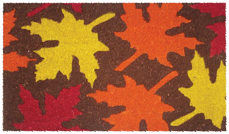 Maple Leaves Coir Doormat
