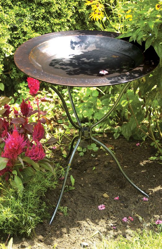Classic Brass Birdbath