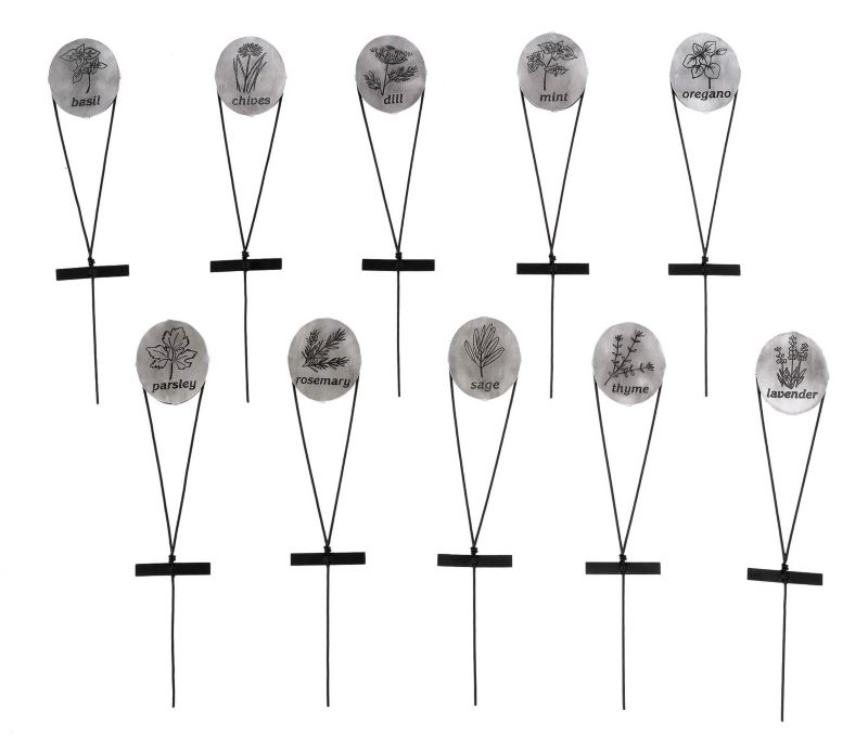 Aluminum Herb Markers Basil
