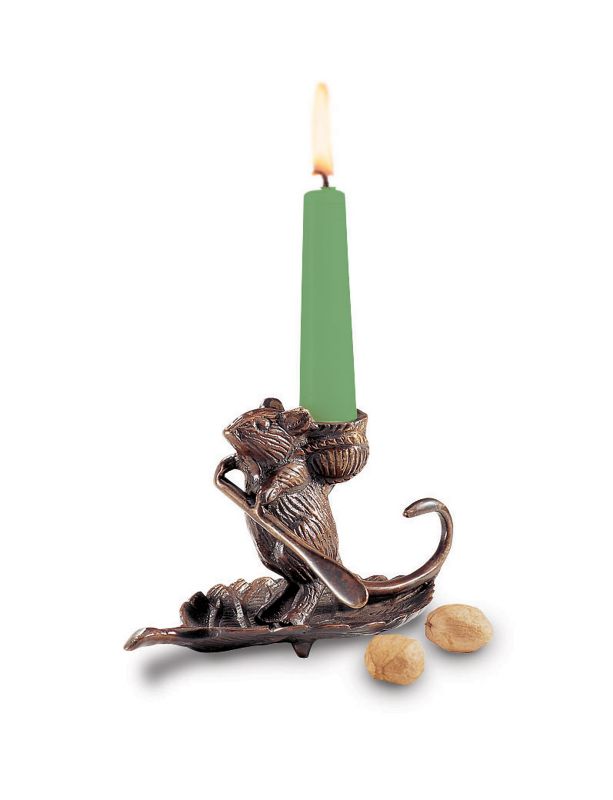 Intrepid Mouse Candle Holder