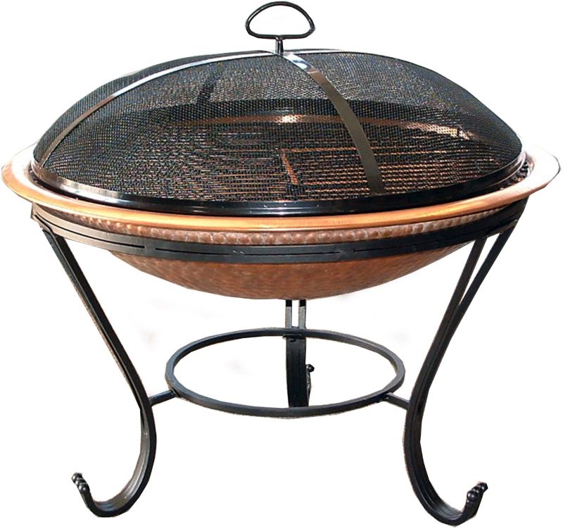 Copper Cocktail Fire Pit w/Decorative Stand Best Price