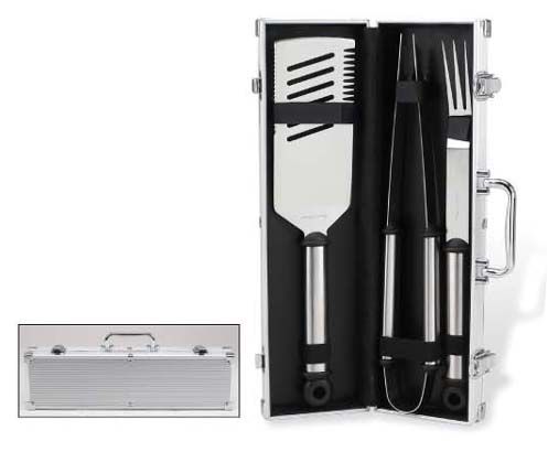 BBQ 3pc Set in Aluminum Case