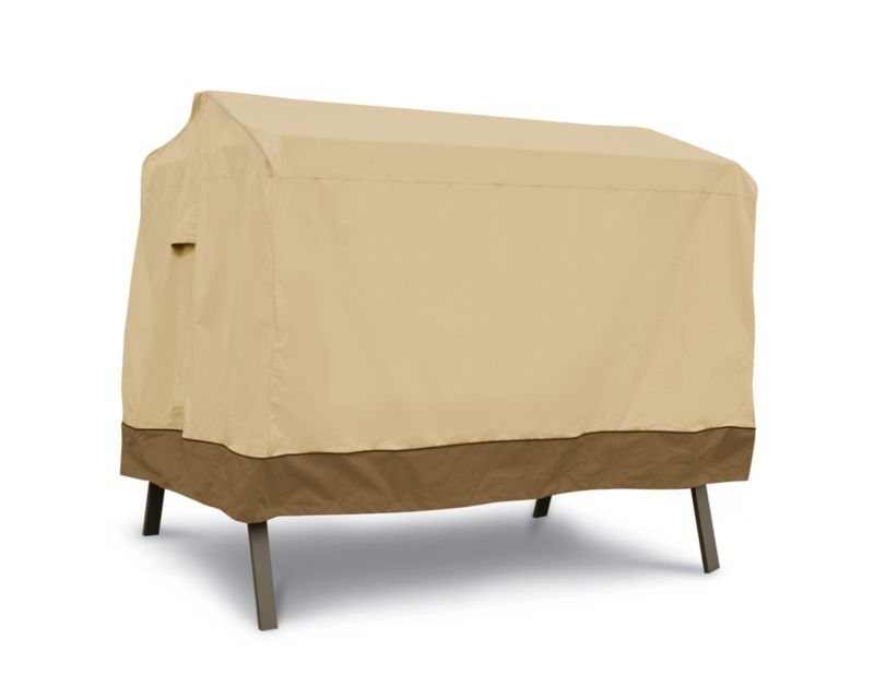 Veranda Canopy Swing Cover Tan Trim