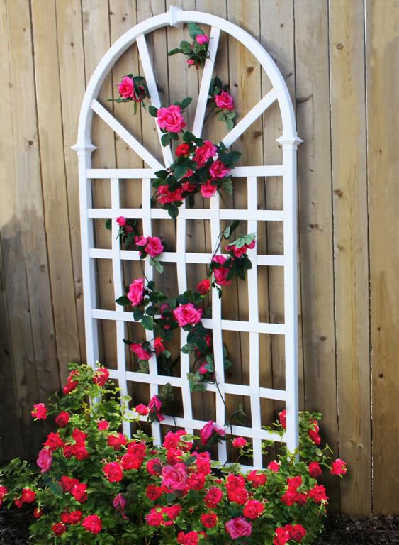 Eden Arbors Athens Vinyl Arch Wall Trellis