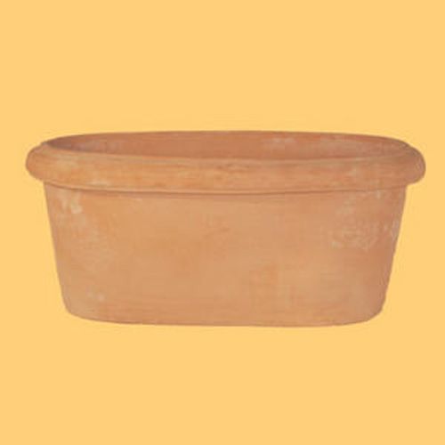 Ovale Liscio Clay Pot 33.5In x 21In x 14In