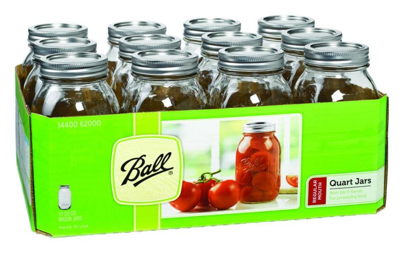 Ball Qt Jars W/ Lids And Bands 12CT