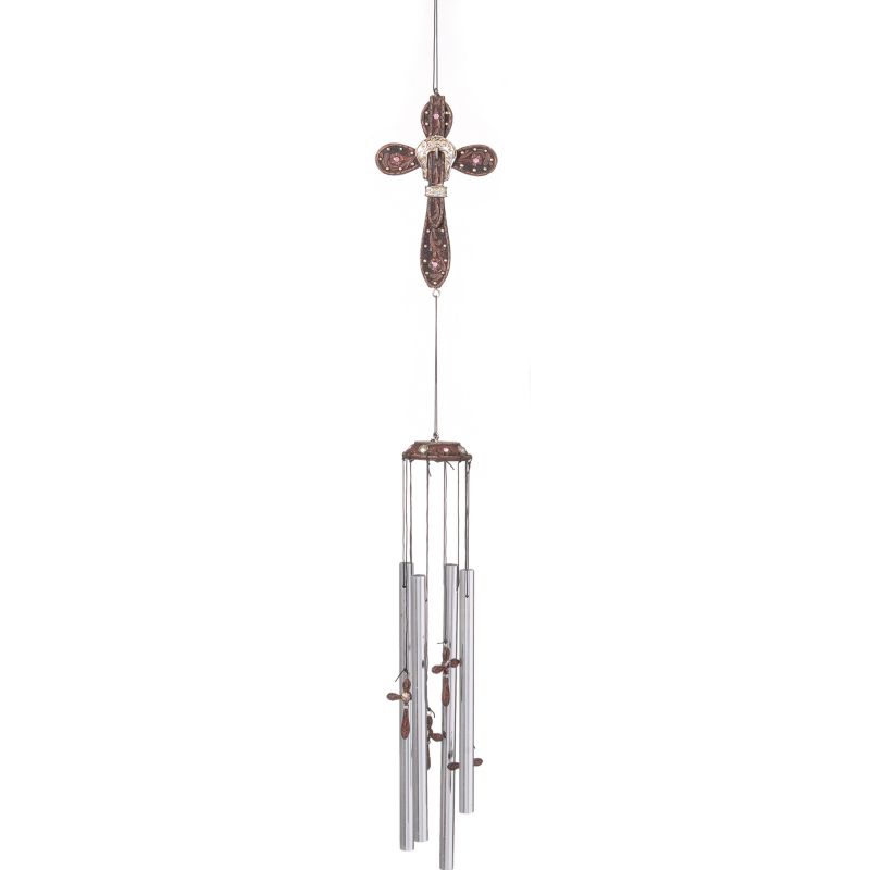 Tapered Cross with Buckle Wind Chime