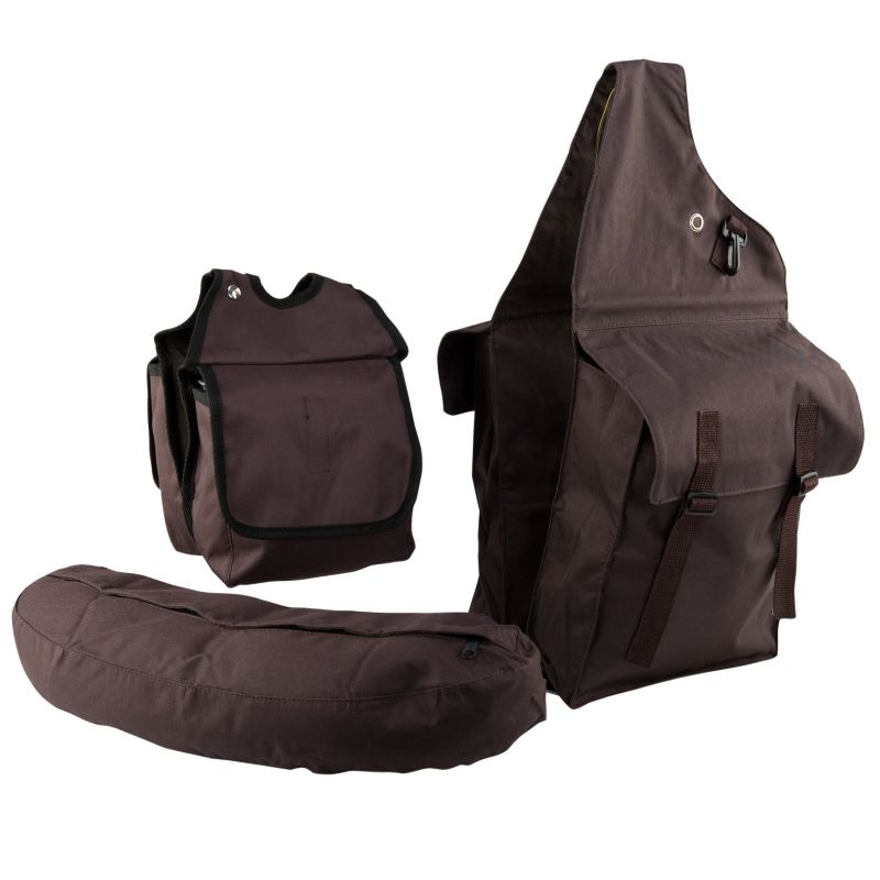 600 Denier Saddlebag 3-Piece Set Brown