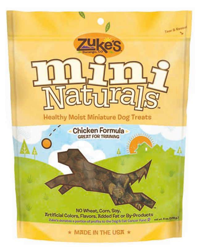 Zukes Mini Naturals Dog Treats 6oz Chicken