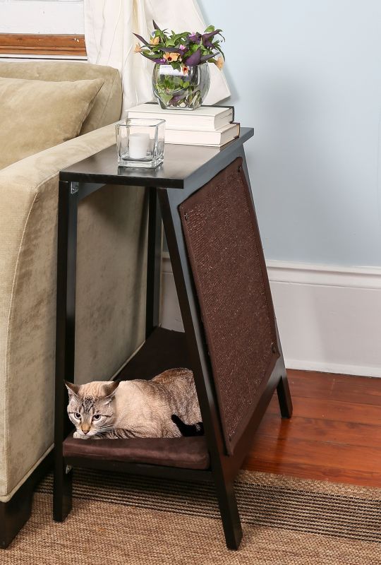 Refined Feline A Frame Cat Bed Espresso