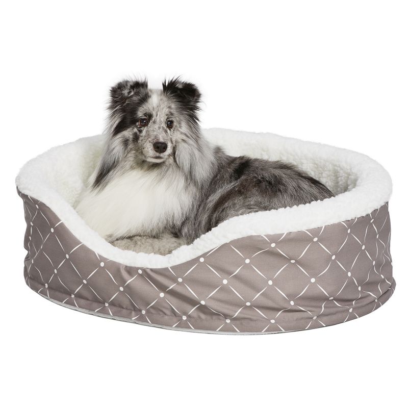 Quiet Time Ortho Mushroom Cradle Dog Bed Small