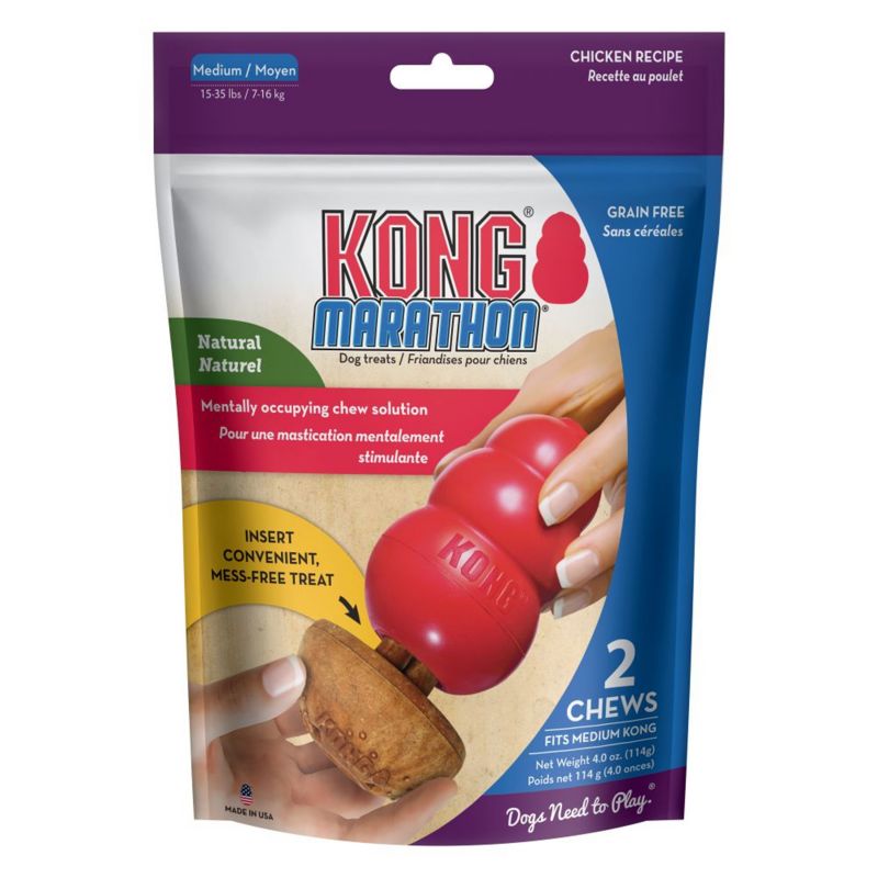 KONG Marathon Dog Treat 2pk Large Chicken