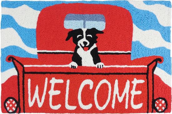 Jellybean Welcome Pup Accent Rug