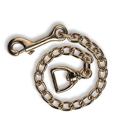Basic Brass Plaited Stud Chain 20 Inch