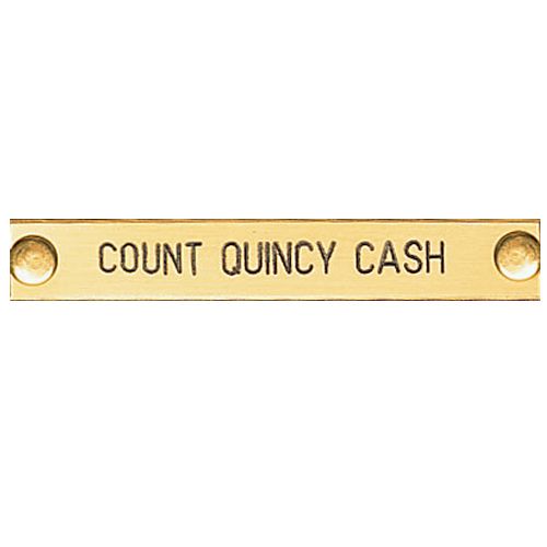 Engraved Brass Bridle Nameplate
