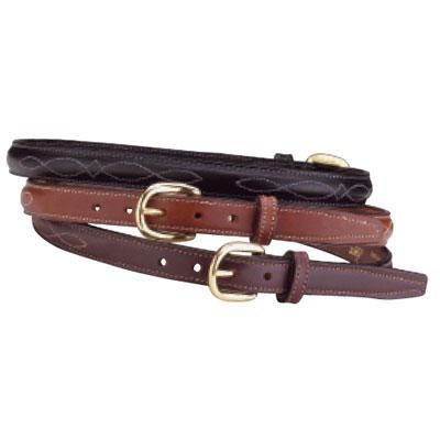 Tory Ladies Fancy Stitched Belt 28 Havana