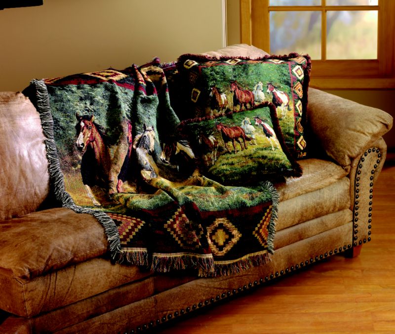 Evening Gold Tapestry Throw 50in X 60in