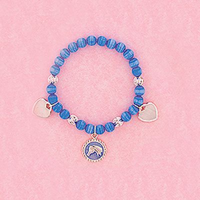 Horse Head Charm Stretch Bracelet