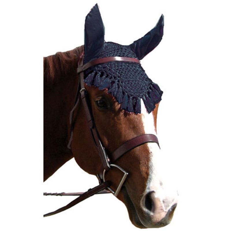 Crochet Ear Net with Fringe