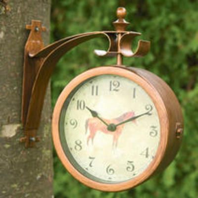 Thoroughbred Clock And Thermometer