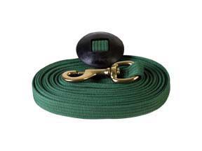 Basic Flat Cotton Web Lunge Line Hunter Green