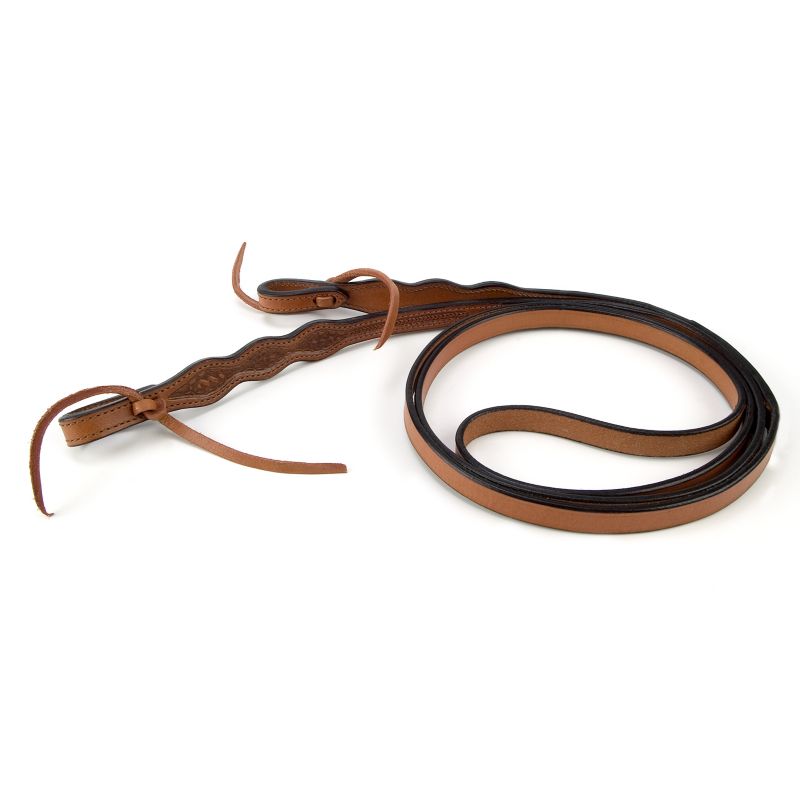 Roping Reins Leather Bskt &