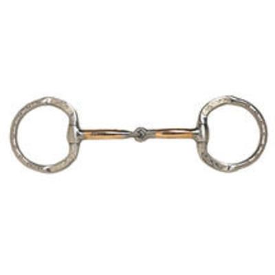 Tough-1 SS Engraved Snaffle D-Ring Bit