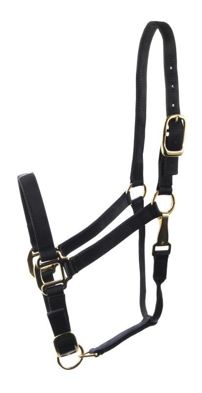 Deluxe 3-Ply Adjustable Nylon Halter w/Snap
