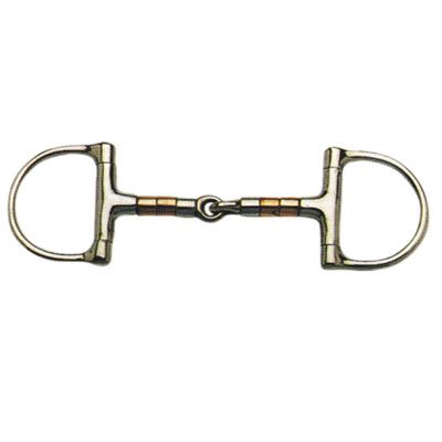 Korsteel Copper & Steel Roller Snaffle Bit