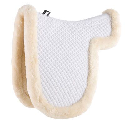 Roma Merino Dressage Saddle Pad White/Natural