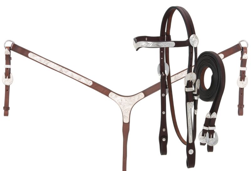 Royal King V-Brow Headstall Western Show Set