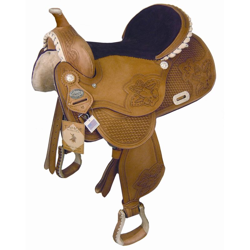 Tahoe Desert Rose Barrel Saddle 15In London Tan