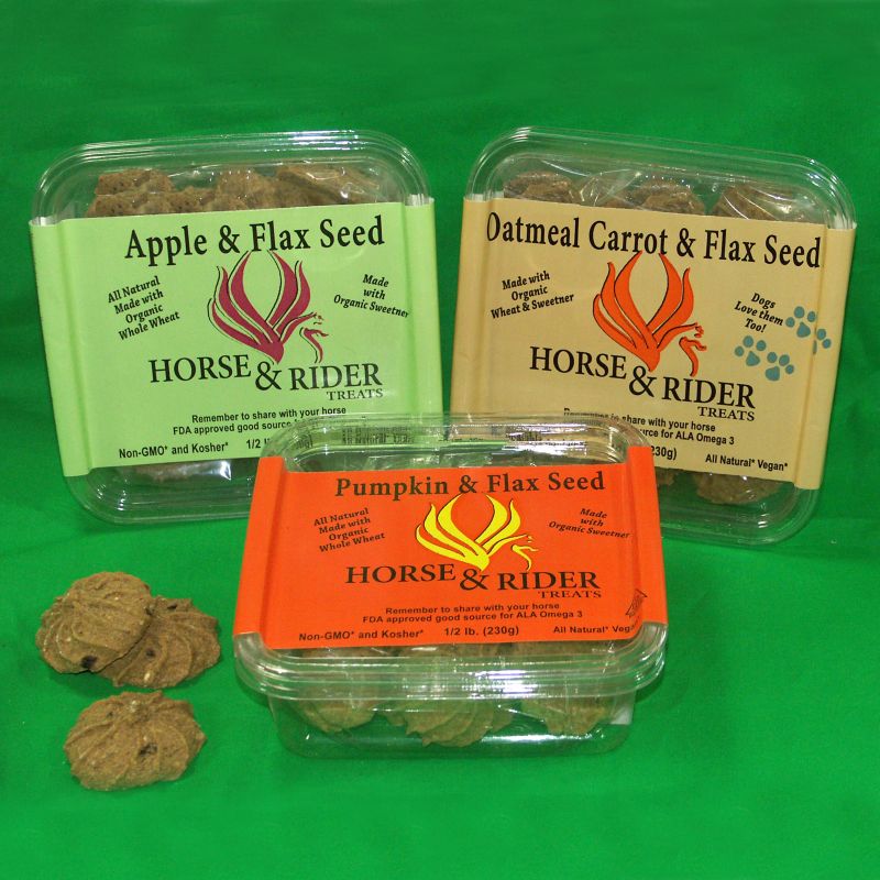 Horse and Rider Flaxseed Treats Pumpkin