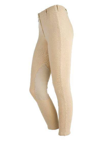 On Course Cotton Natural Pull On Breeches