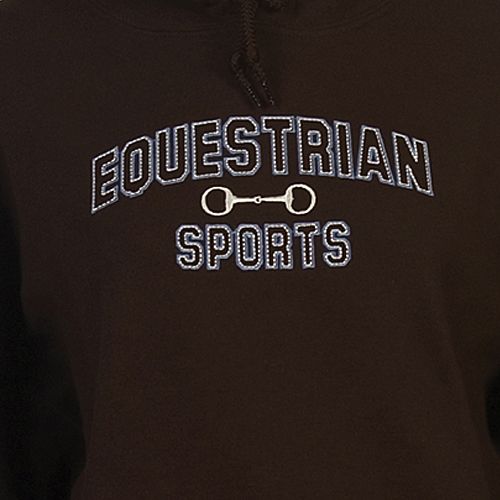 Equestrian Sports Adult Hoodie Medium Chocolate